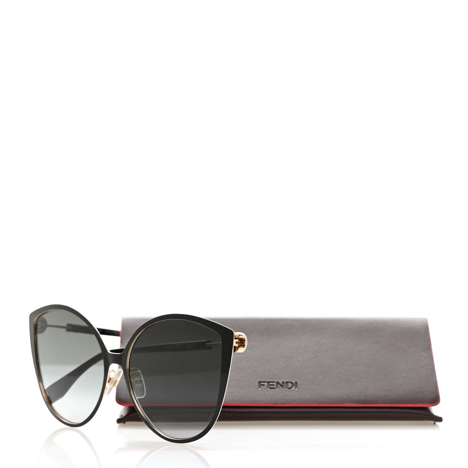 Fendi Cat Eye F is Fendi Sunglasses FF 0395/F/S Black 7 of 7