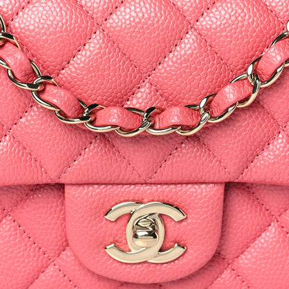 Chanel Iridescent Caviar Quilted Mini Rectangular Flap Pink 10 of 10