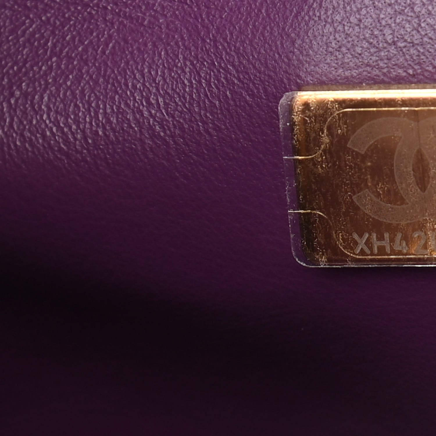 Chanel Shearling Lambskin Quilted Small Vanity Case Purple 7 of 11