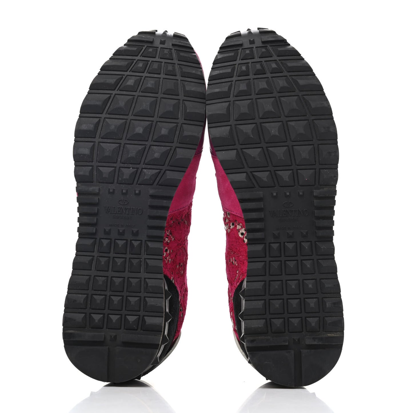 Macrame Lace Suede Womens Rockrunner Sneakers 35.5 Fuxia Multicolor