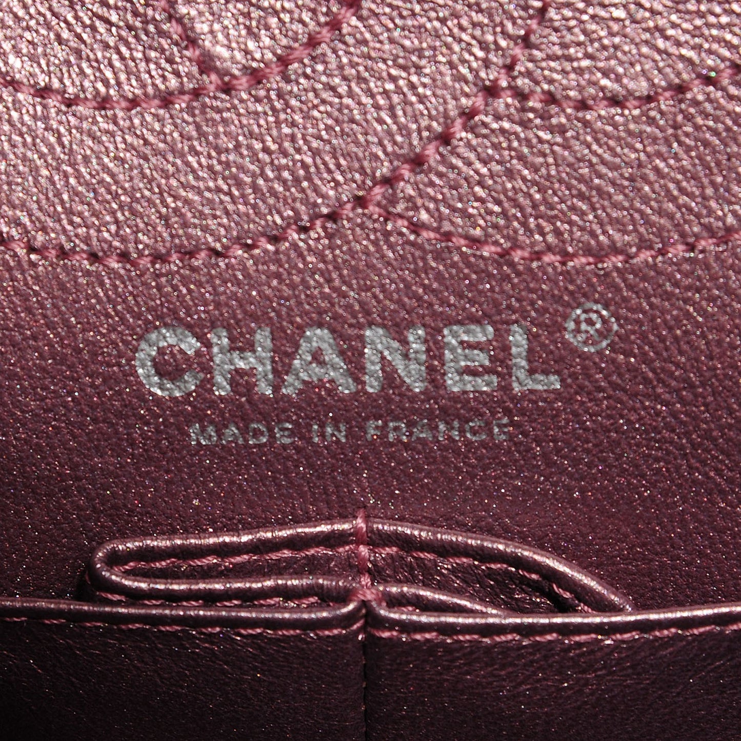 Metallic Aged Calfskin Quilted 2.55 Reissue 226 Flap Rose Fonce