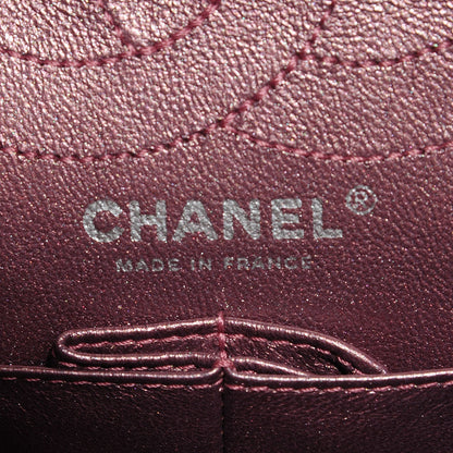 Chanel Metallic Aged Calfskin Quilted 2.55 Reissue 226 Flap Rose Fonce 7 of 8
