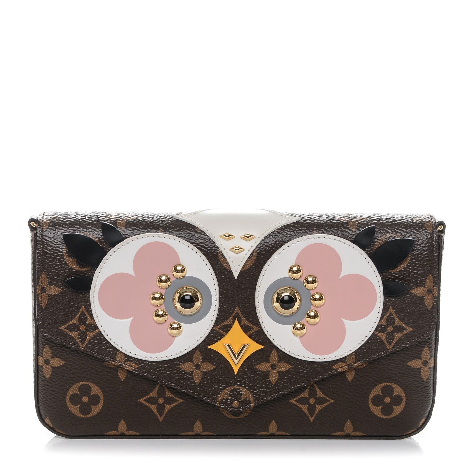 Louis Vuitton Monogram Lovely Birds Pochette Felicie Chain Wallet 1 of 6