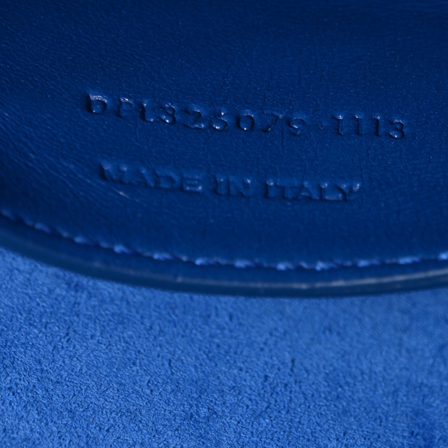 Saint Laurent Textured Patent Calfskin Classic Monogram Clutch Royal Blue 7 of 8