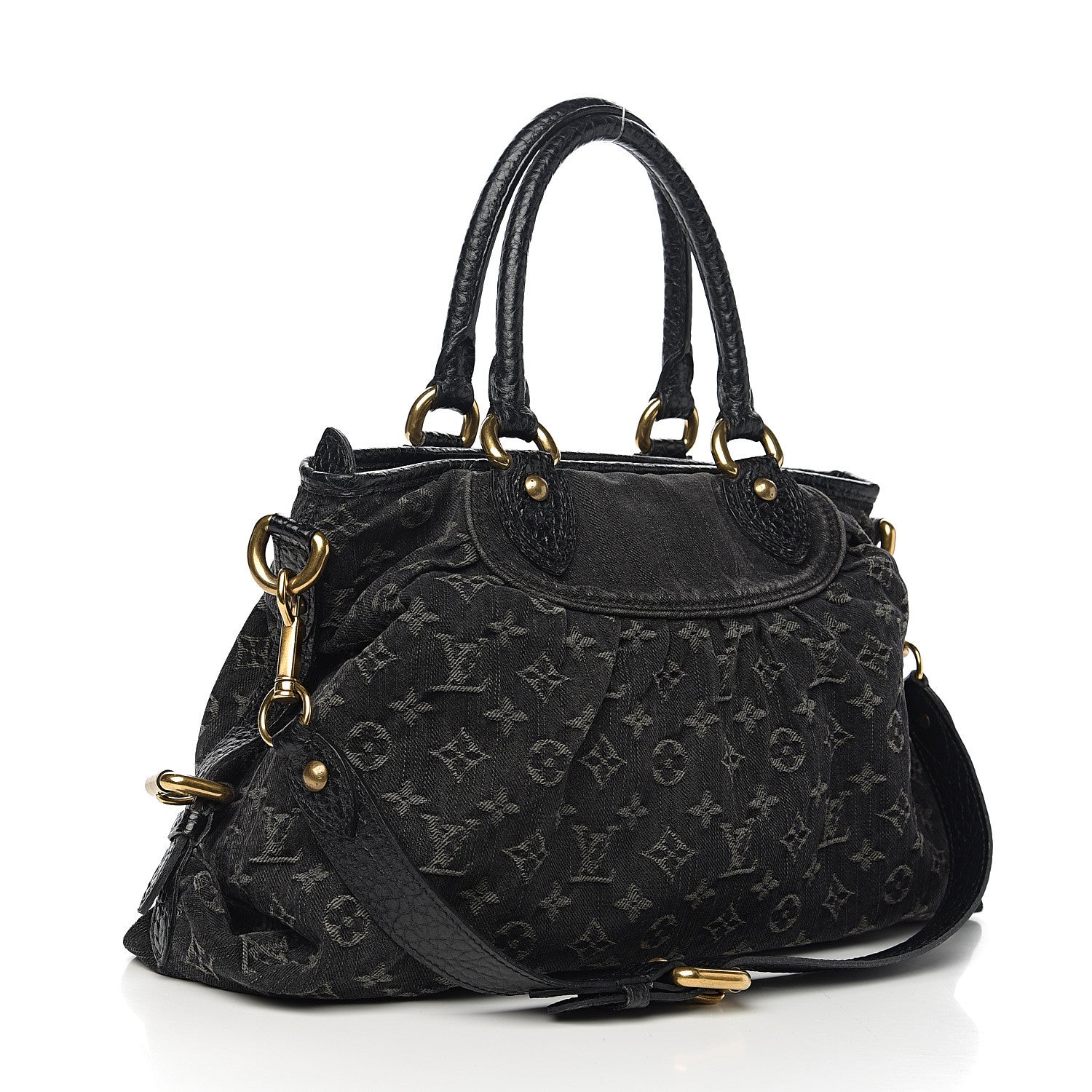 Louis Vuitton Denim Neo Cabby MM Black 2 of 10