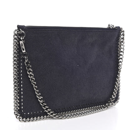 Stella McCartney Shaggy Deer Falabella Clutch Navy 3 of 8