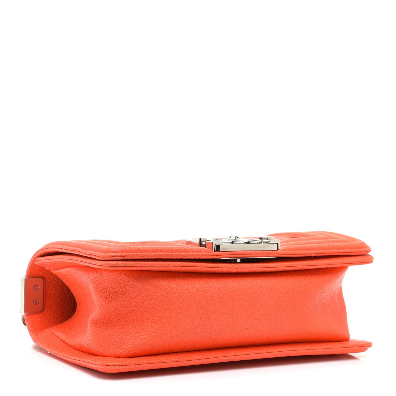 Chanel Caviar Quilted Small Boy Flap Orange 4 of 17