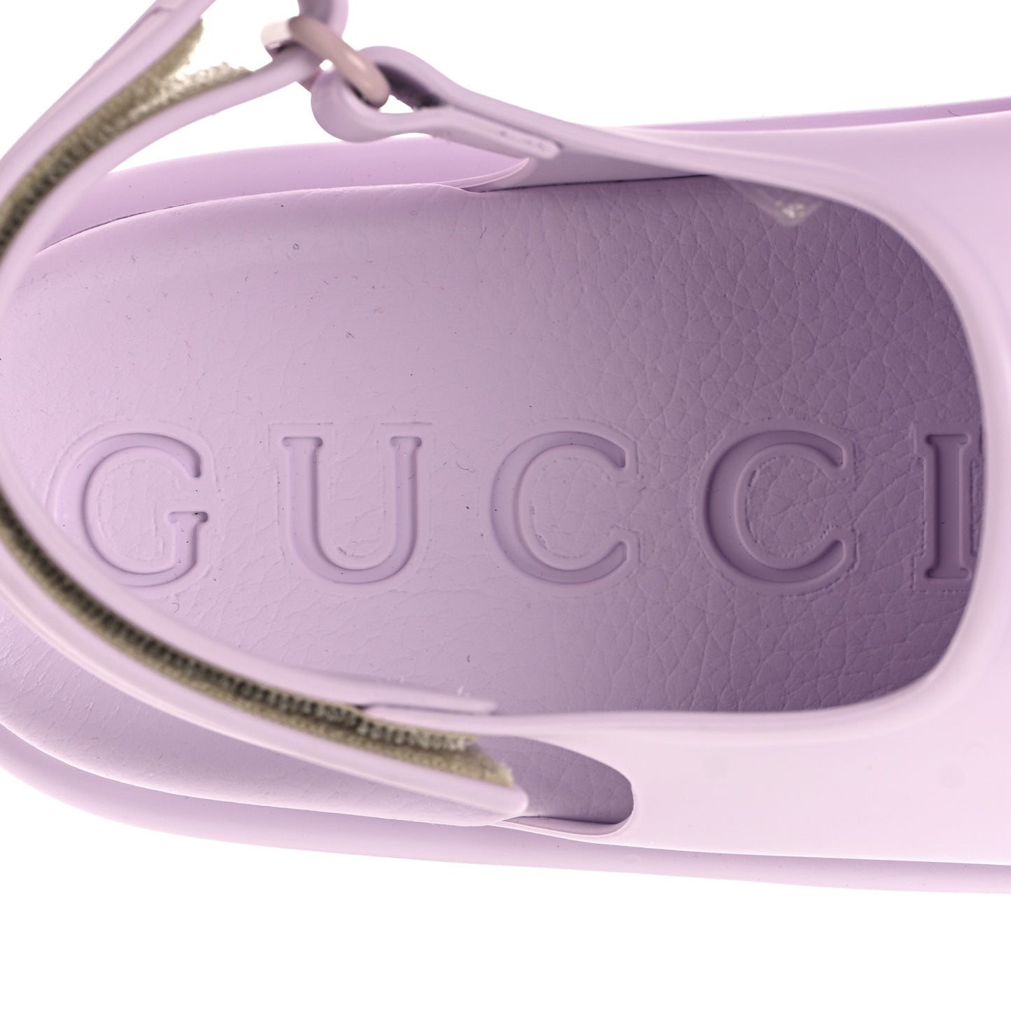 Soft Rubber Horsebit Touch Womens Strapped Sandals 36 Talc Pink