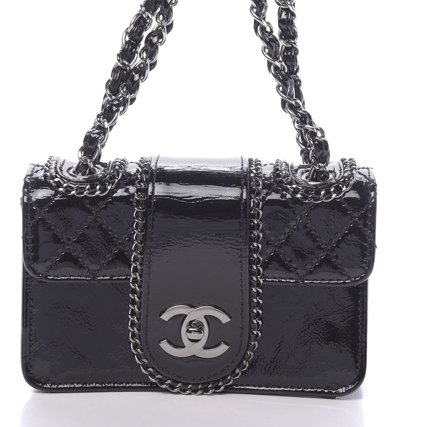 Patent Mini Madison Flap Black