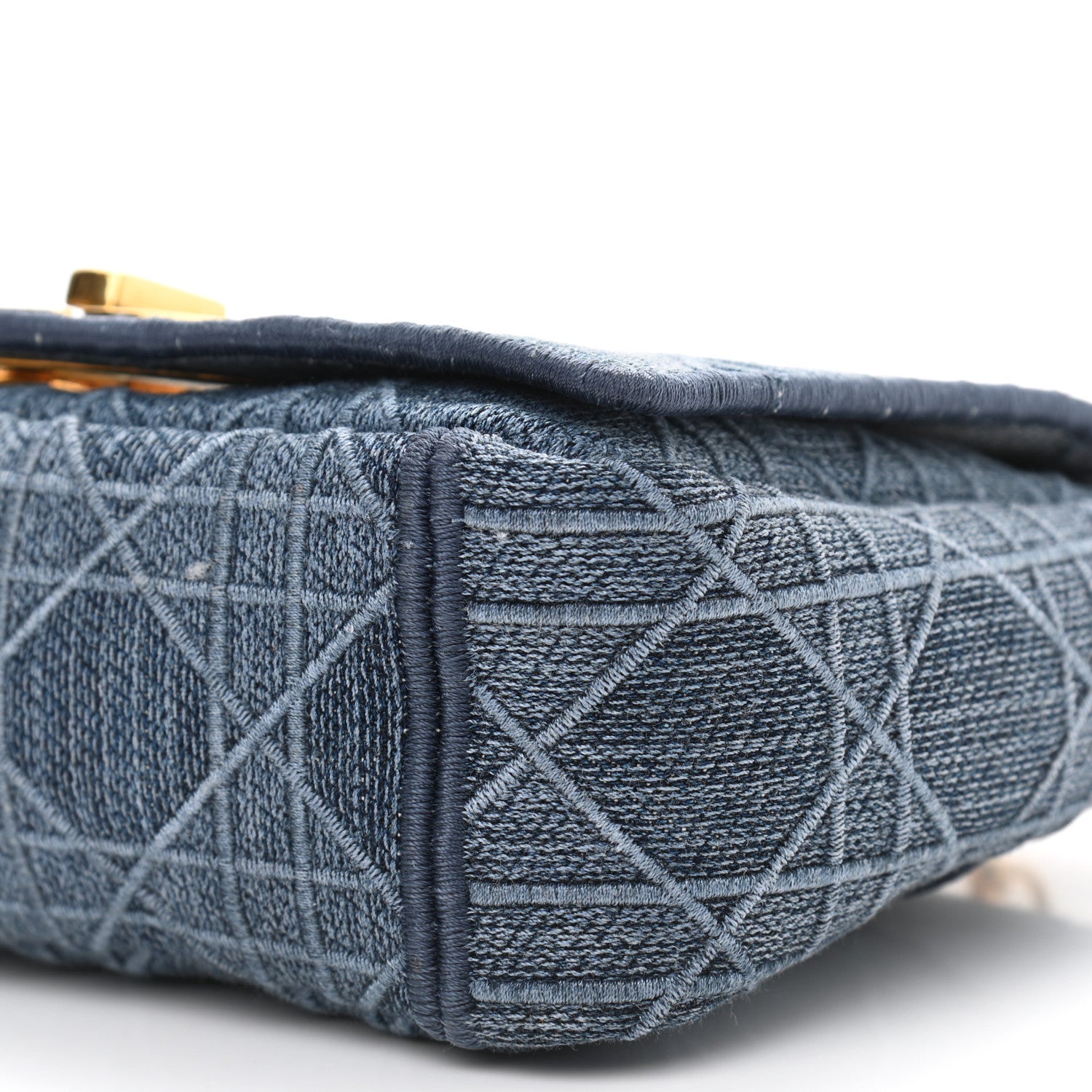 Christian Dior Denim Cannage Small Caro Bag Blue 9 of 9