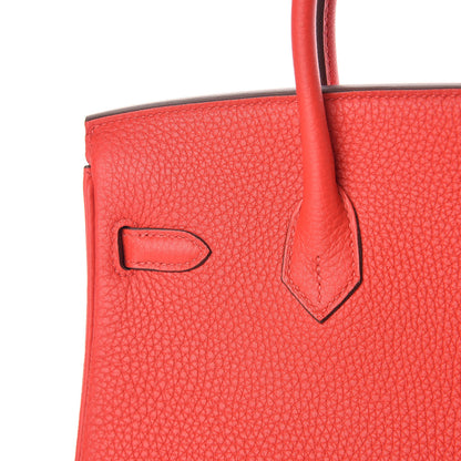Hermes Togo Birkin 25 Rouge De Coeur 9 of 35