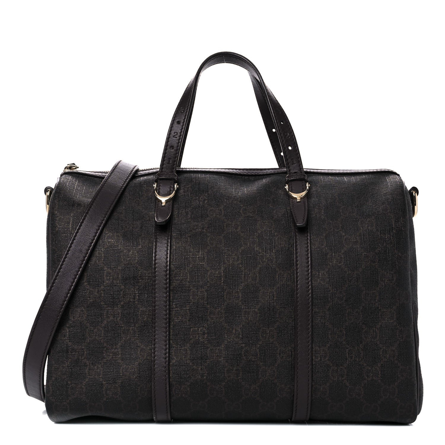 Gucci GG Supreme Monogram Medium Nice Boston Dark Brown 1 of 20