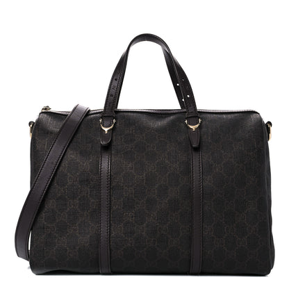 Gucci GG Supreme Monogram Medium Nice Boston Dark Brown 1 of 20