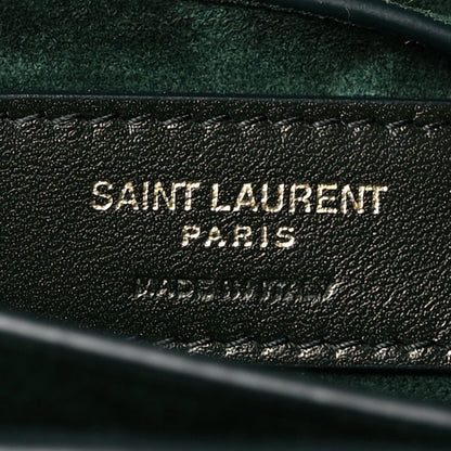 Saint Laurent Calfskin Medium Monogram Sunset Dark Green 7 of 15