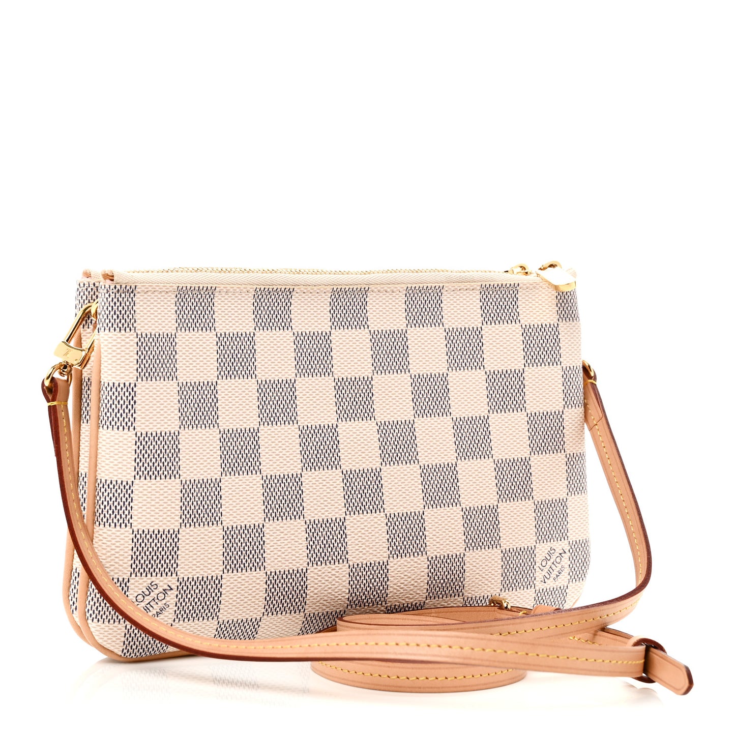 Damier Azur Double Zip Pochette
