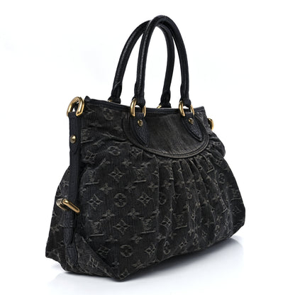 Louis Vuitton Denim Neo Cabby MM Black 2 of 9