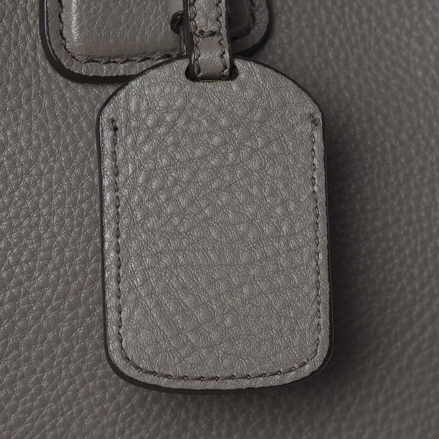 Vitello Daino Side Zip Tote Argilla