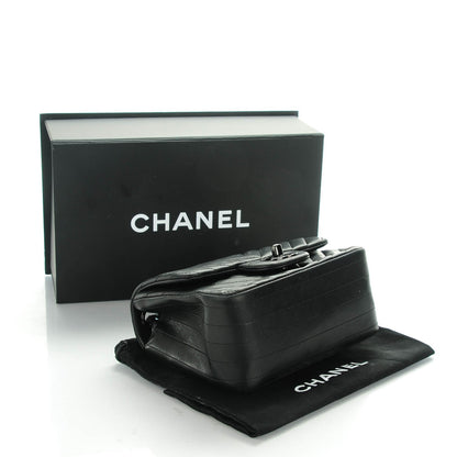 Chanel Lambskin Chevron Quilted Mini Square Flap So Black 4 of 9