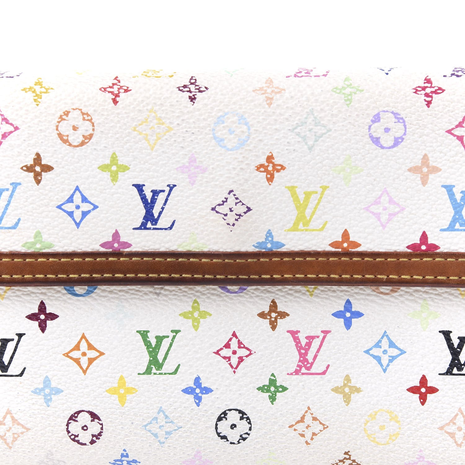 Louis Vuitton Monogram Multicolor Porte Tresor International Wallet White 10 of 10