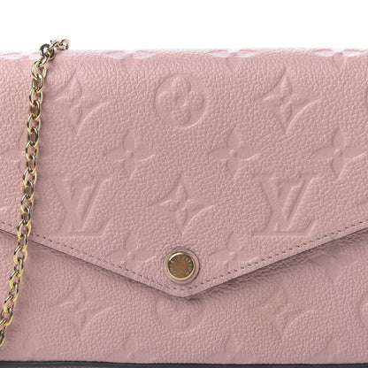 Louis Vuitton Empreinte Pochette Felicie Chain Wallet Rose Poudre 9 of 10