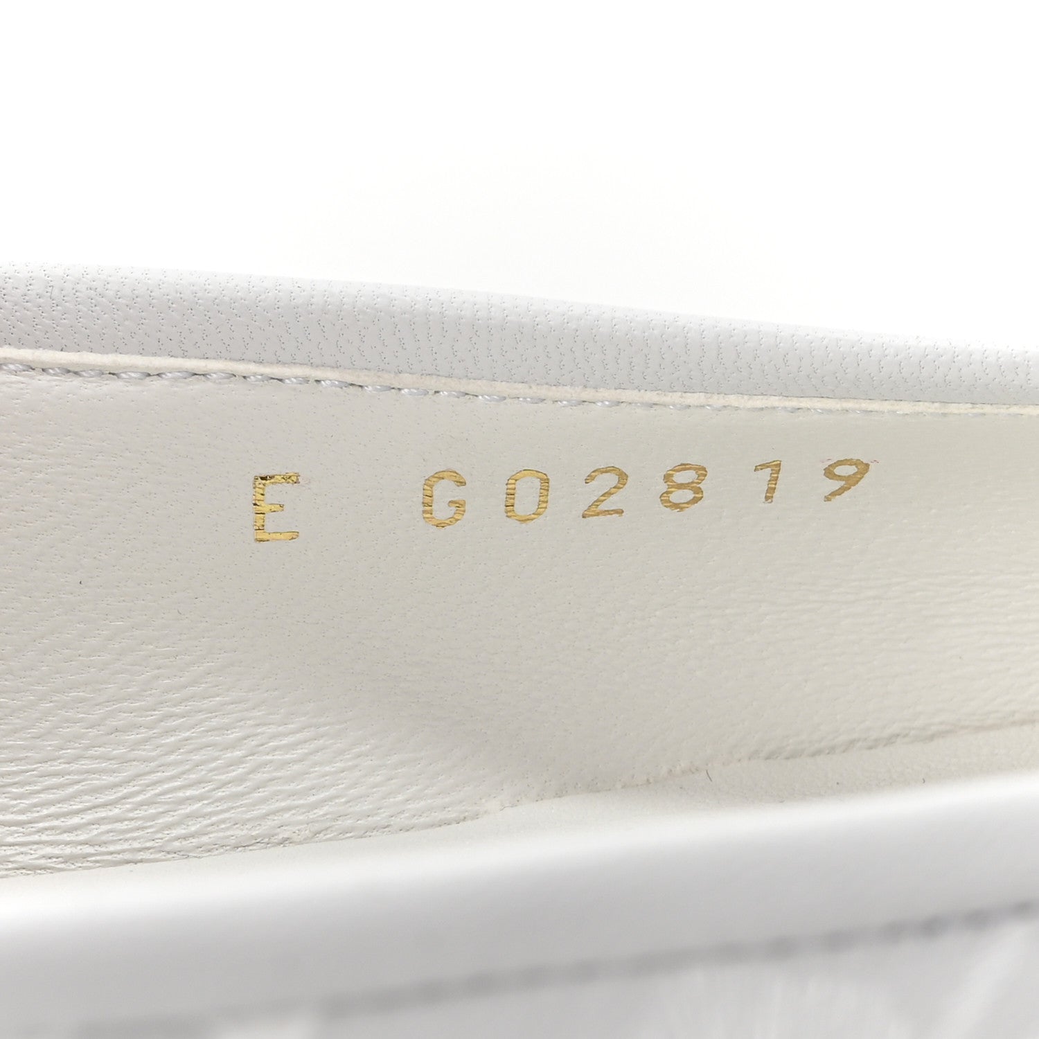 Chanel Lambskin Metallic Lambskin Cap Toe CC Ballet Flats 36 White Gold 9 of 9