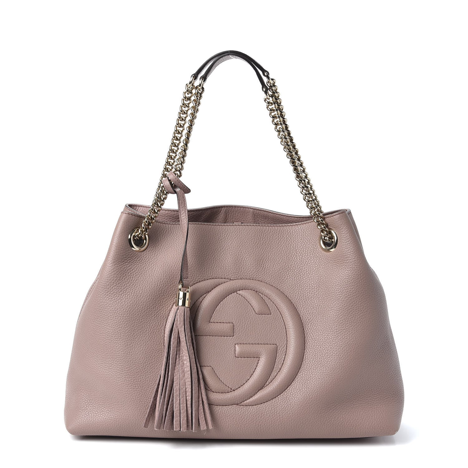 Gucci Cellarius Calfskin Medium Soho Chain Shoulder Bag Dark Cipria 1 of 9