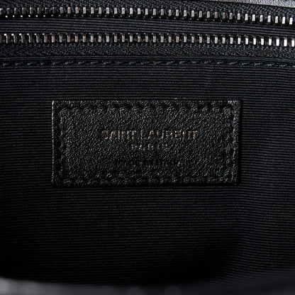 Saint Laurent Suede Monogram Medium Niki Chain Satchel Black 6 of 11