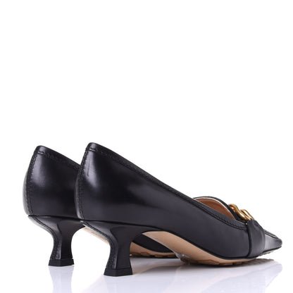 Bottega Veneta Nappa Calf Hair Madame Pumps 37 Black 4 of 10