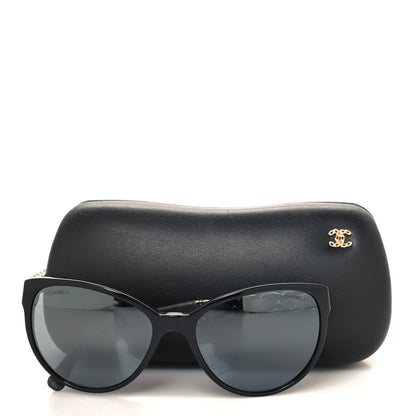 Chanel Cat Eye Chain Polarized Sunglasses 5215-Q Black 8 of 8