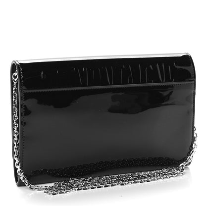 Christian Dior Patent 30 Montaigne Pouch Black 3 of 9