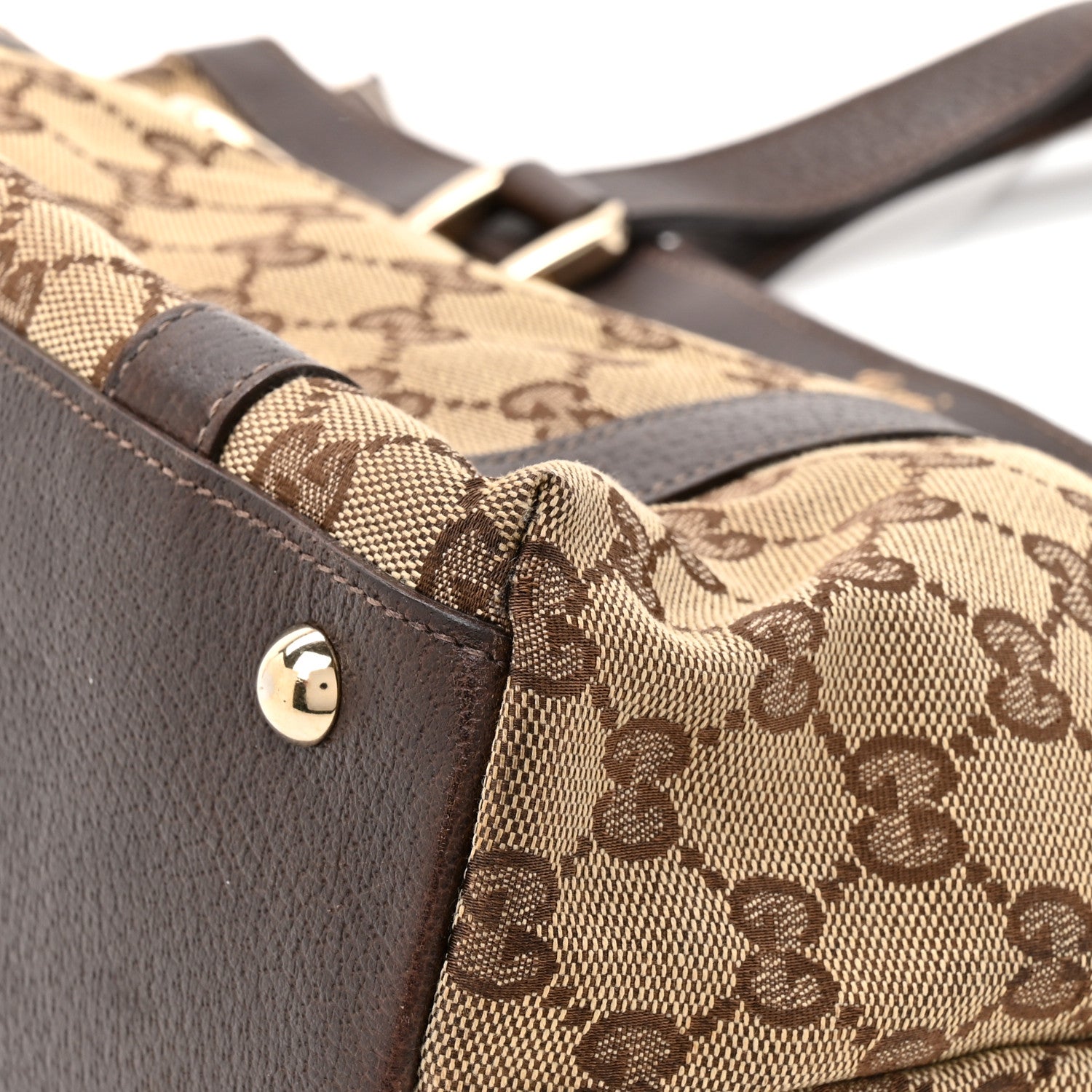 Gucci Monogram Medium Abbey Tote Brown 15 of 17