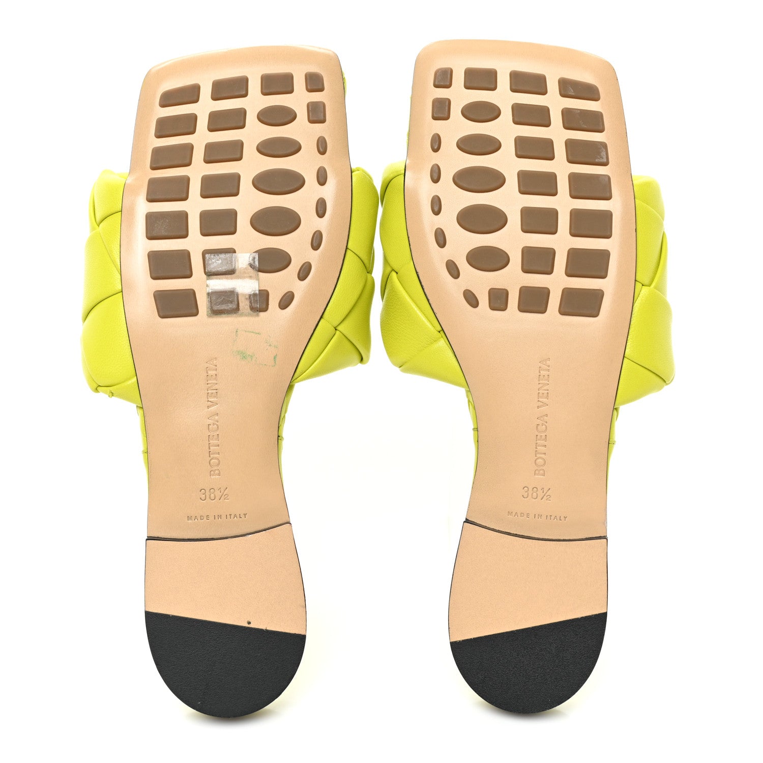 Bottega Veneta Nappa Maxi Intrecciato Lido Flat Sandals 38.5 Kiwi 5 of 7
