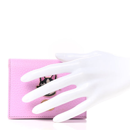 Gucci Dollar Calfskin Bosco Card Case Wallet Malva 2 of 7