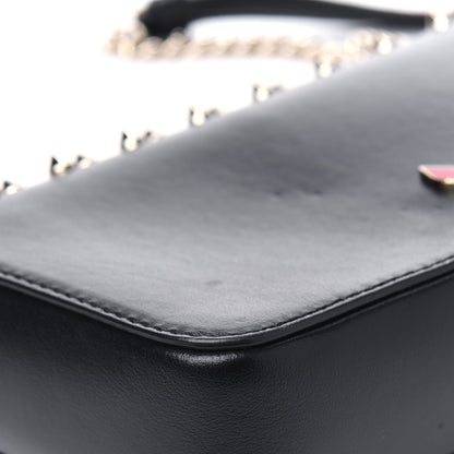 Christian Louboutin Calfskin Spiked Zoompouch Crossbody Black 11 of 14