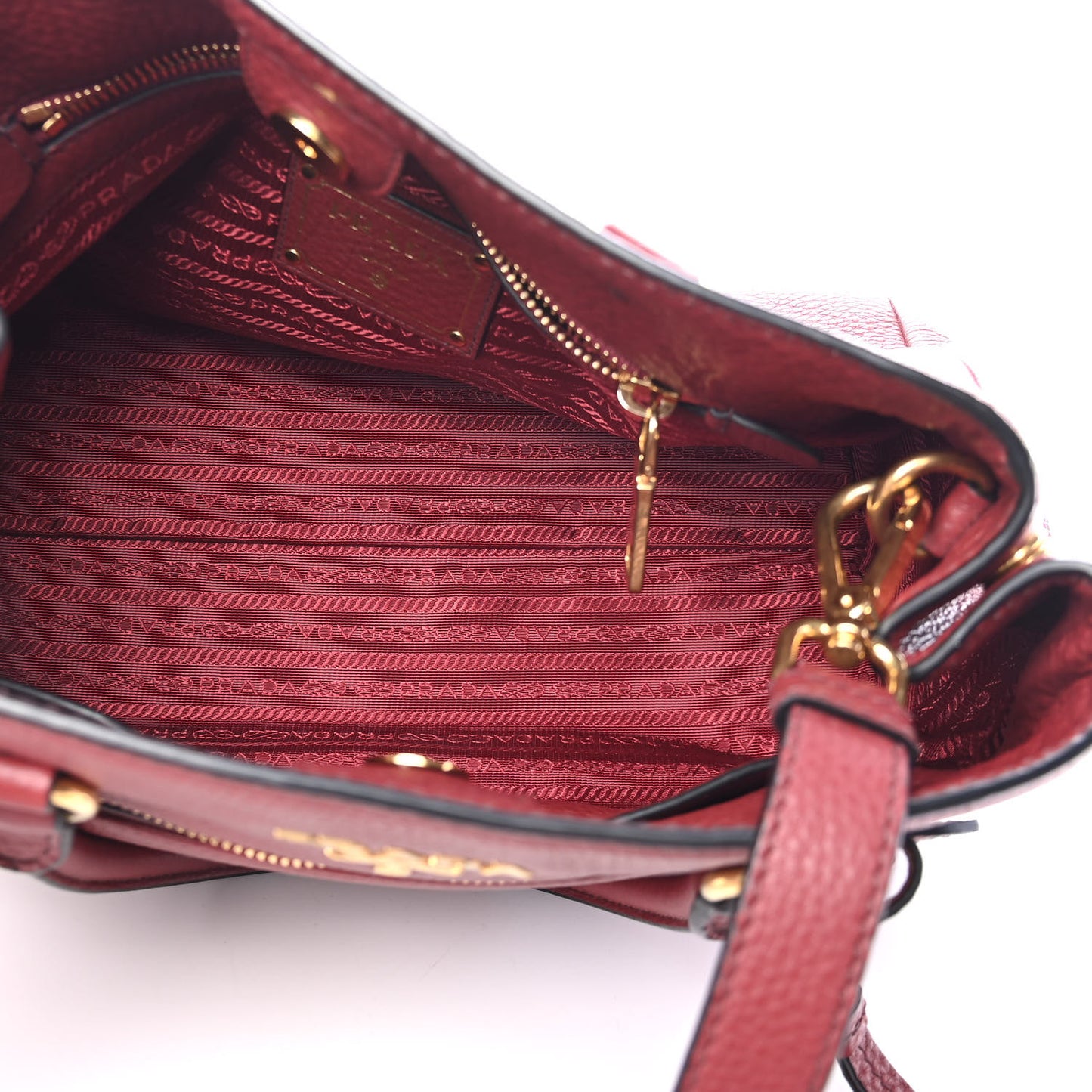 Vitello Phenix Shopping Satchel Rubino