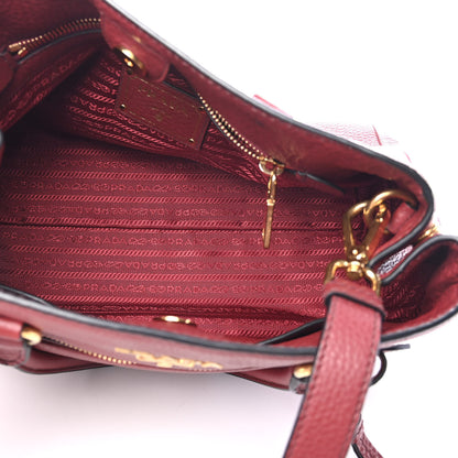 Prada Vitello Phenix Shopping Satchel Rubino 5 of 10
