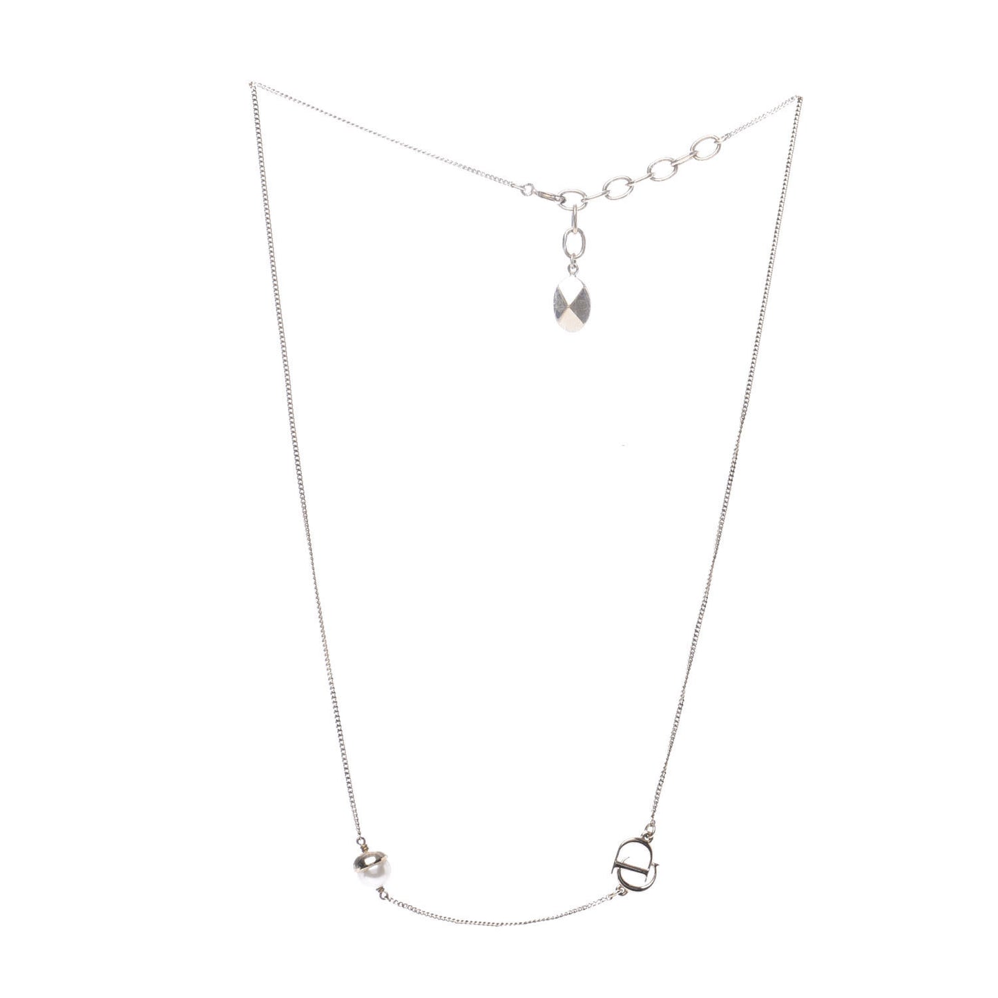 Pearl Mise en Dior Short Necklace Gold