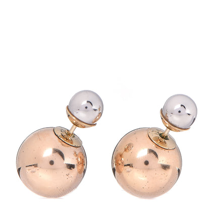 Christian Dior Mise En Dior Tribal Earrings Gold Silver 1 of 4