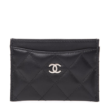 Chanel Lambskin Quilted Card Holder Black 1 of 7
