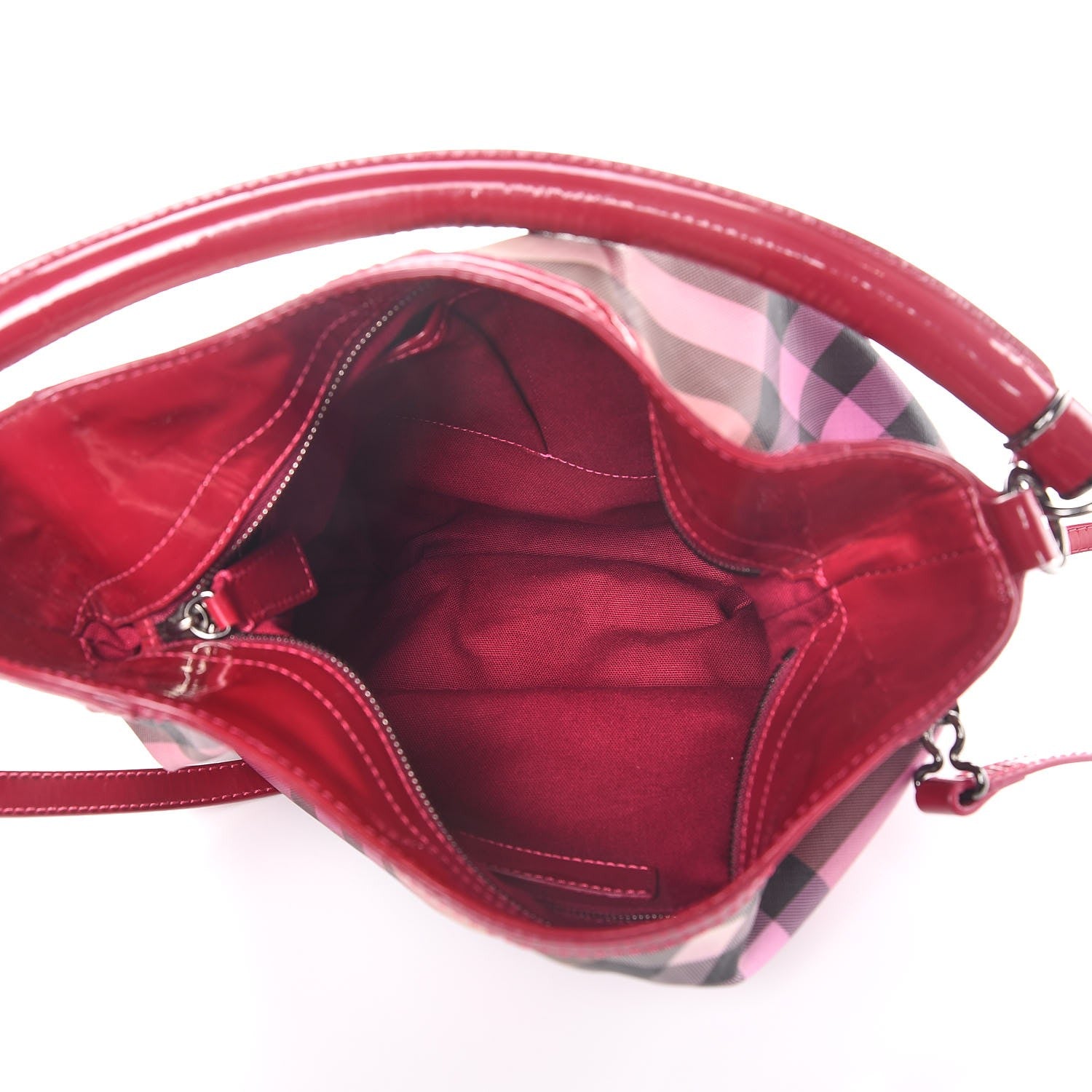 Burberry Nova Pop Degrade Medium Craigwell Hobo Raspberry Sorbet 5 of 10