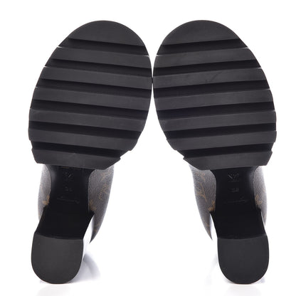 Louis Vuitton Patent Monogram Star Trail Chelsea Ankle Boots 38 5 of 9