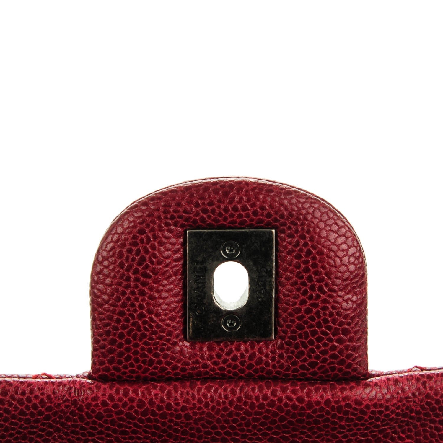 Chanel Iridescent Caviar Quilted Large Chic Flap Red 6 of 10