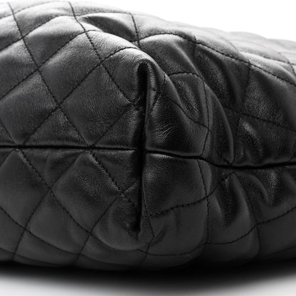 Saint Laurent Lambskin Quilted Maxi Icare Shopping Tote Black 12 of 12