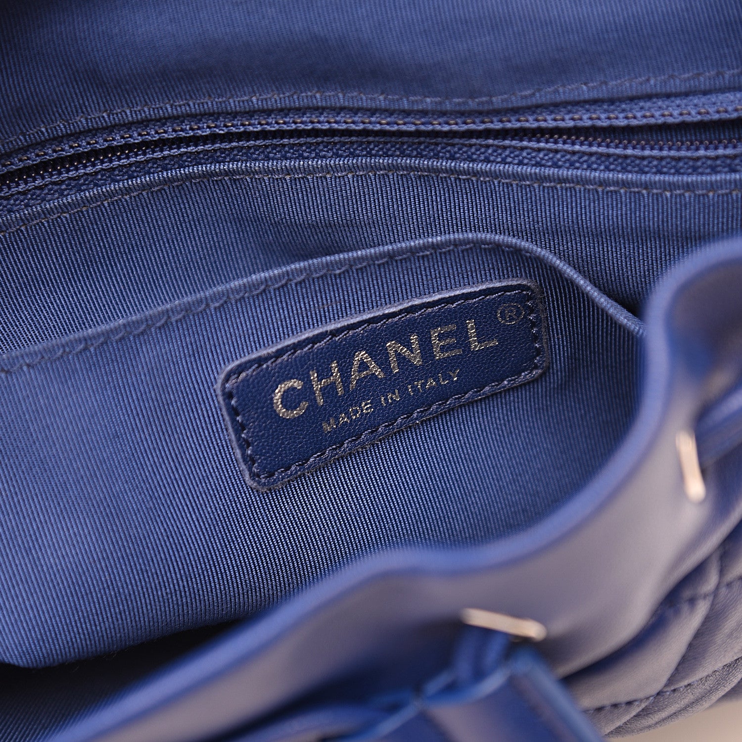 Chanel Lambskin Quilted Large Urban Spirit Backpack Blue 5 of 9