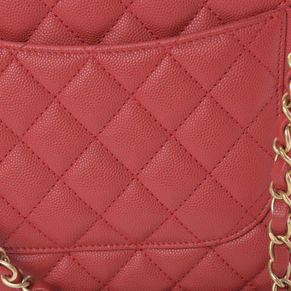 Chanel Caviar Quilted Small Coco Handle Flap Red 11 of 11