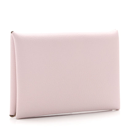Hermes Evercolor Calvi Card Case Mauve Pale 3 of 6