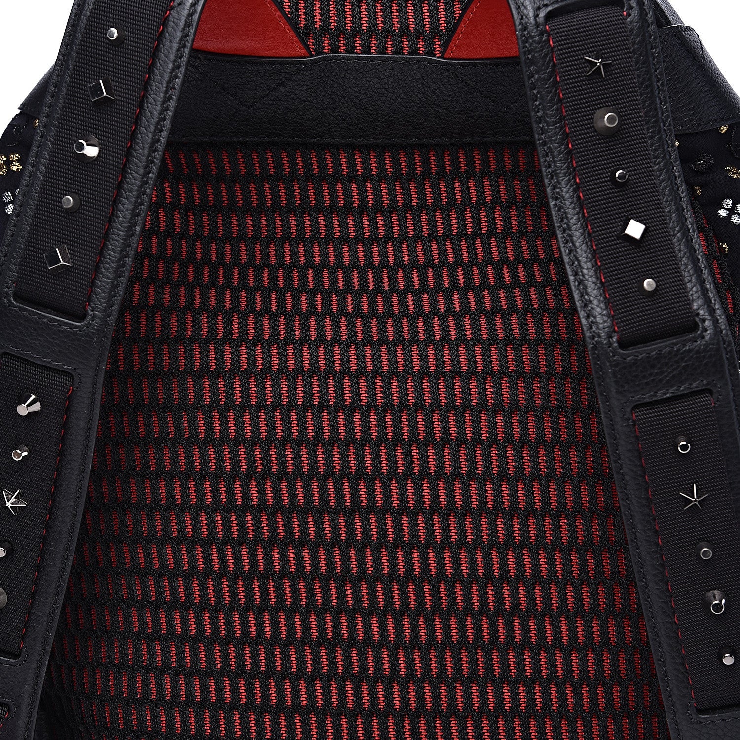 Christian Louboutin Jacquard Canvas Backloubi Backpack Black 7 of 12