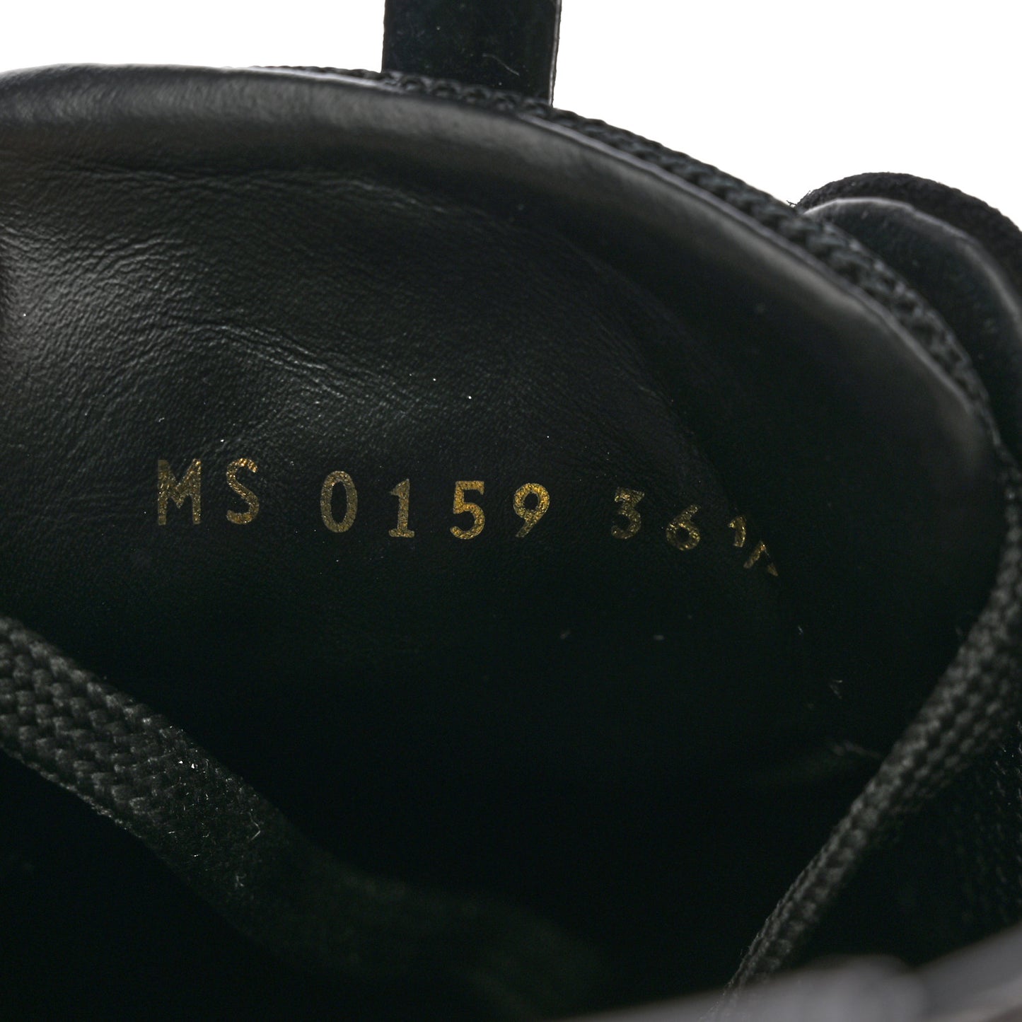 Suede Monogram Run Away Sneakers 36.5 Black