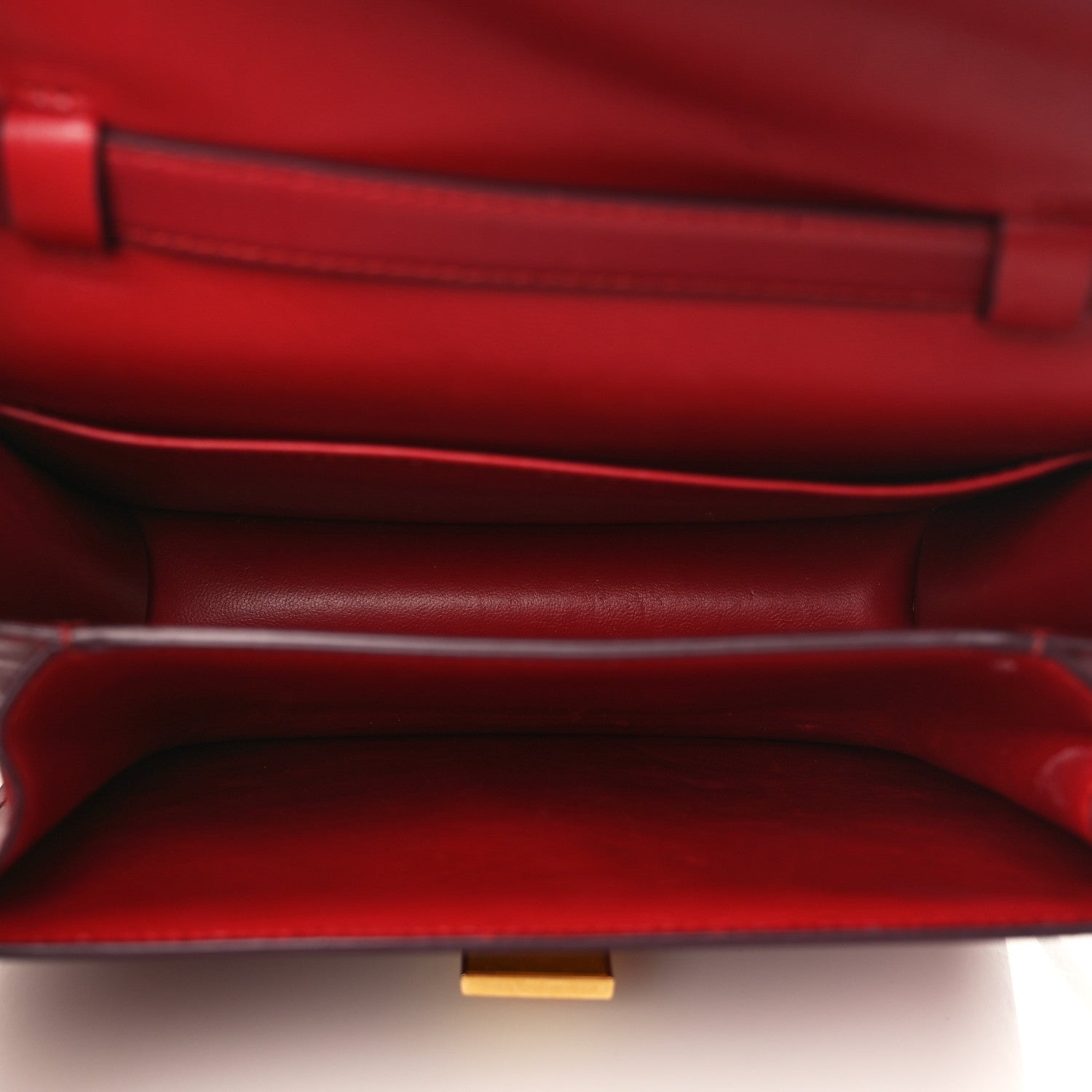 Celine Box Calfskin Teen Classic Box Flap Bag Red 4 of 11