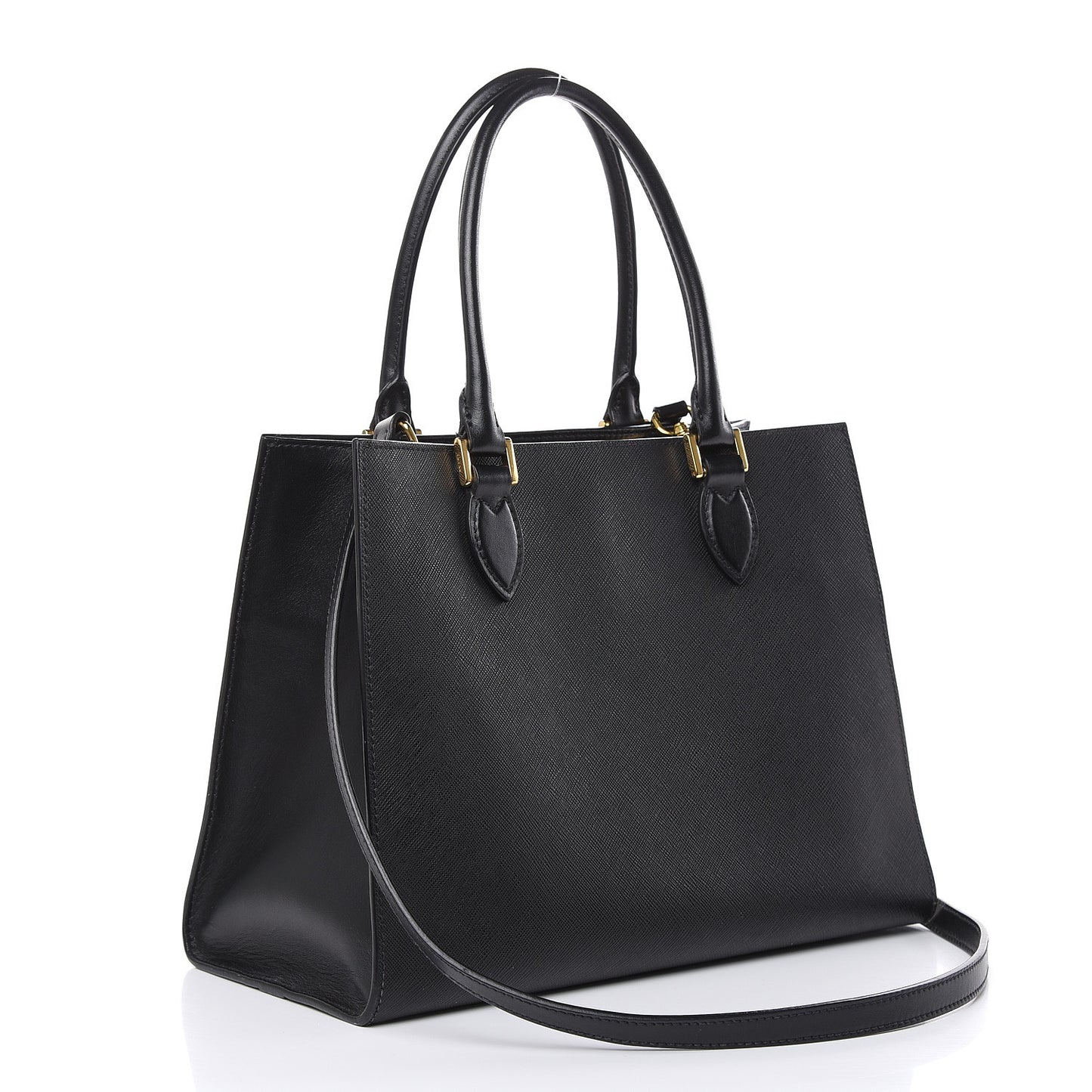 Saffiano Soft Calfskin Tote Black